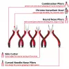 Einhell 370532 Replės, 3 dalių rinkinys | chromo vanadžio plienas | kombinacinės, šoninės ir ilgasnukės replės