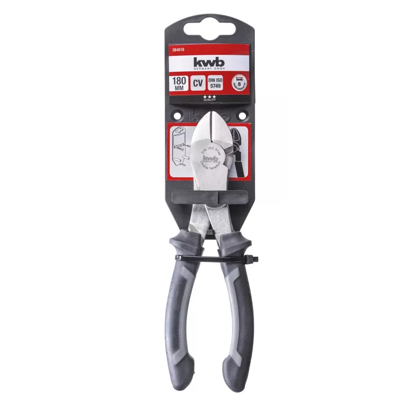 kwb 384010 didelio sverto šoninės žnyplės 160 mm VDE 1000 V chromo vanadžio plienas