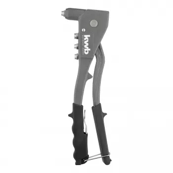 kwb 407200 aklinų kniedžių replės su 4 antgaliais (2,4–4,8 mm), rankinis kniedytuvas aliuminio ir plieno kniedėms