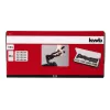 kwb 407190 aklinų kniedžių replių rinkinys su 100 aliuminio kniedžių ir 4 antgaliais