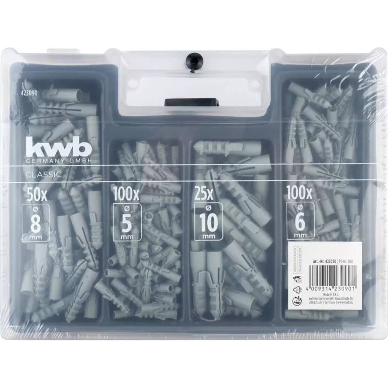 KWB 423090 tvirtinimo detalių rinkinys, 300 vienetų