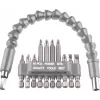 kwb 113990 11 dalių antgalių rinkinys su magnetiniu greito keitimo antgalių laikikliu, S2 plieno, 25 mm, PH/PZ/TX/SL