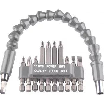 kwb 113990 11 dalių antgalių rinkinys su magnetiniu greito keitimo antgalių laikikliu, S2 plieno, 25 mm, PH/PZ/TX/SL
