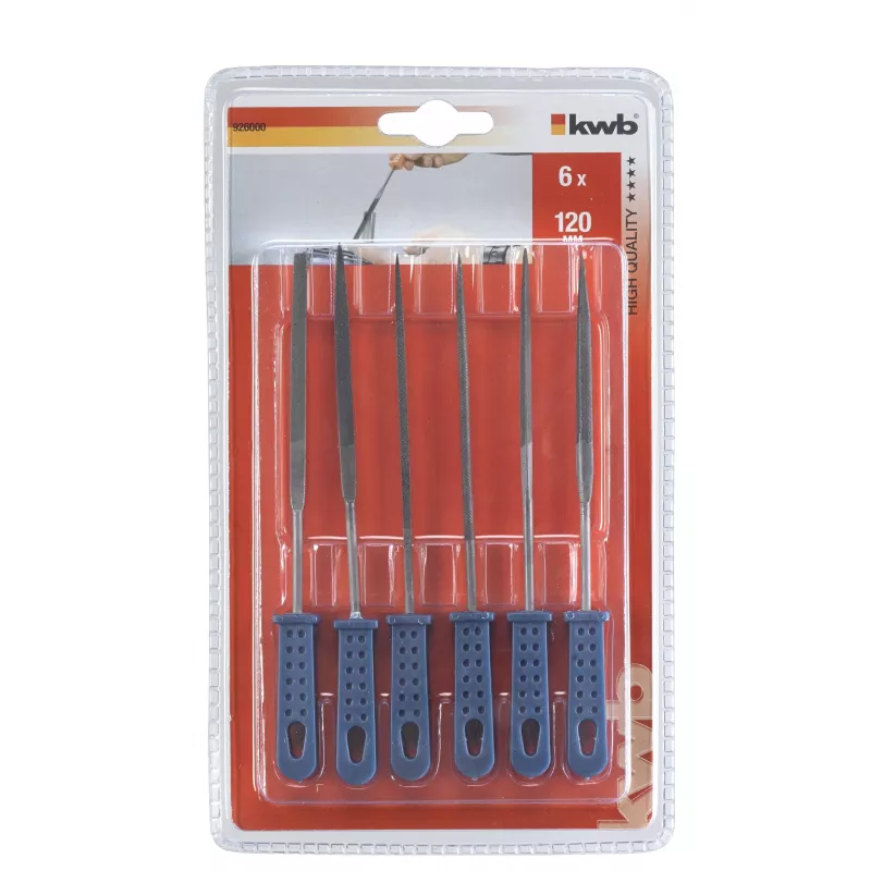 kwb 926000 tikslumo dildžių rinkinys, 6 dalių (160 mm, didelio anglies kiekio plienas, ergonomiškos rankenos)