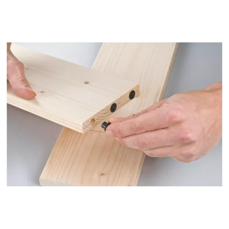 kwb apvalūs briaunuoti mediniai kaiščiai, 10 x 40 mm, 4 vnt., natūralaus medžio 530210