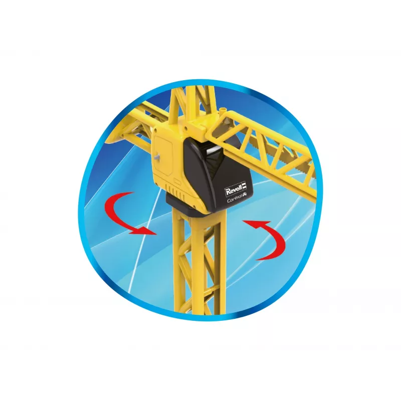 Revell Advent Calendar Mega Crane 3D dėlionė, 108 dalys, Snap-Fit, 24 durelės, nuo 10 metų