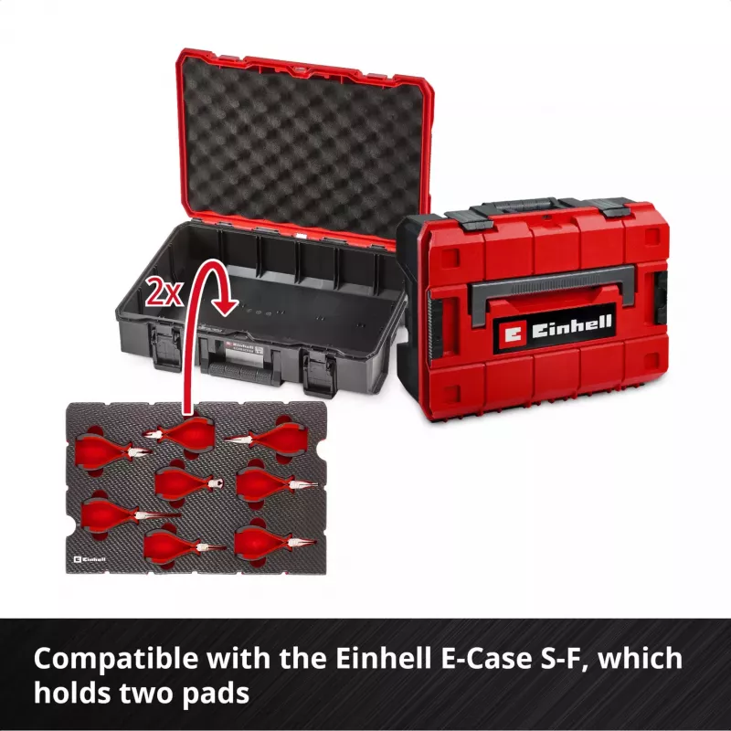 Einhell 370523 E-Case įrankio įdėklas – 8 dalių precizinių replių rinkinys E-Case S-F
