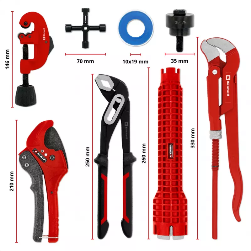 Einhell 370527 dėklų įdėklų rinkinys, 8 dalių