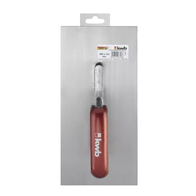 kwb 923728 išlyginamoji glaistyklė 280 x 130 mm, nerūdijantis plienas