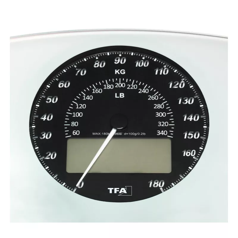TFA Dostmann 50.1003.02 elektroninės vonios svarstyklės, 180 kg, juodos