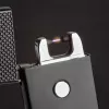 TFA Dostmann 98.1124.01 plazminė lanko uždegimo žiebtuvėlis – įkraunamas per USB, beliekis, dvigubas lankas, atsparus vėjui