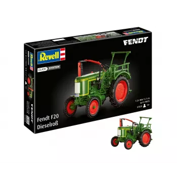 Revell Fendt F20 Dieselroß traktoriaus modelio rinkinys Click System 1:24 078289090