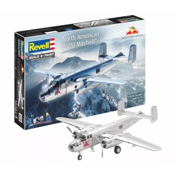 Revell 05643 Flying B-25J Mitchell lėktuvo modelio rinkinys 1:48 mastelio, 137 dalys, 4 sudėtingumo lygis