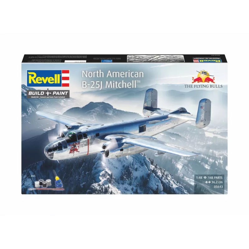 Revell 05643 skraidančio lėktuvo B-25J Mitchell surenkamas modelis, 1:48