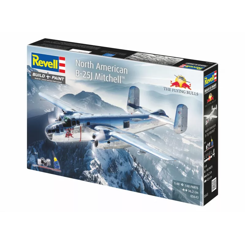 Revell 05643 skraidančio lėktuvo B-25J Mitchell surenkamas modelis, 1:48