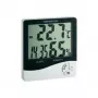 TFA Dostmann WS 5031 termo-higrometras su laikrodžiu, juodas/baltas 30-5031