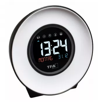 TFA Dostmann 60.2023.02 kvarcinis žadintuvas, baltas