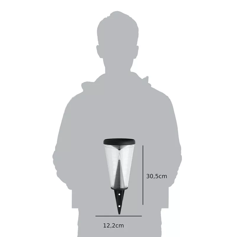 TFA Dostmann 47.1008 lietaus matuoklis juodas / permatomas