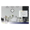 TFA Dostmann 60.3050.01 kvarcinis sieninis laikrodis 305 mm juodas