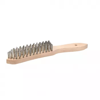 kwb 919950 rankinė vielinė šepetys su 4 eilių plieniniais šereliais, 255 mm