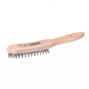 kwb 919950 rankinė vielinė šepetys su 4 eilių plieniniais šereliais, 255 mm