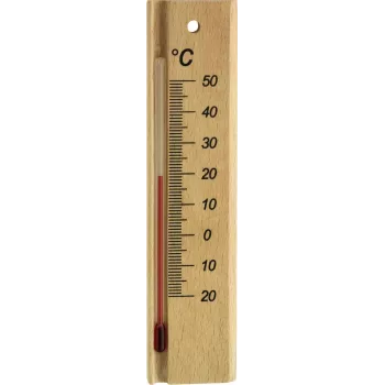 TFA Dostmann Analoginis patalpų termometras, buko medienos, -20 iki +50 °C, tvirtinamas prie sienos 12.1053.05