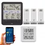 TFA Dostmann TFA.me Starter Set su WLAN tinklų sietuvu ir 2 KLIMA@HOME belaidžiais termo-higrometrais, juoda/balta 35.8109.02