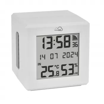 TFA Dostmann TFA.me Starter Set su WLAN tinklų sietuvu ir 2 KLIMA@HOME belaidžiais termo-higrometrais, juoda/balta 35.8109.02