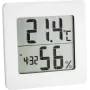 TFA DOSTMANN 30.5033.02 skaitmeninis termo-higrometras su LCD, maks./min. atmintimi, komforto zonos indikatoriumi, magnetiniu/stovo tvirtinimu, baltas