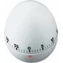 TFA DOSTMANN Kiaušinio formos virtuvės laikmatis, mechaninis, baltas, 60 minučių, varpelio signalas, 60 x 74 mm 38.1002