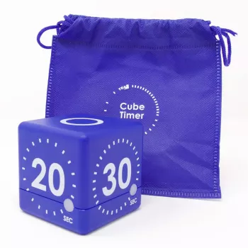 TFA Dostmann Timer CUBE skaitmeninis kubo formos laikmatis, mėlynas 38.2036.06