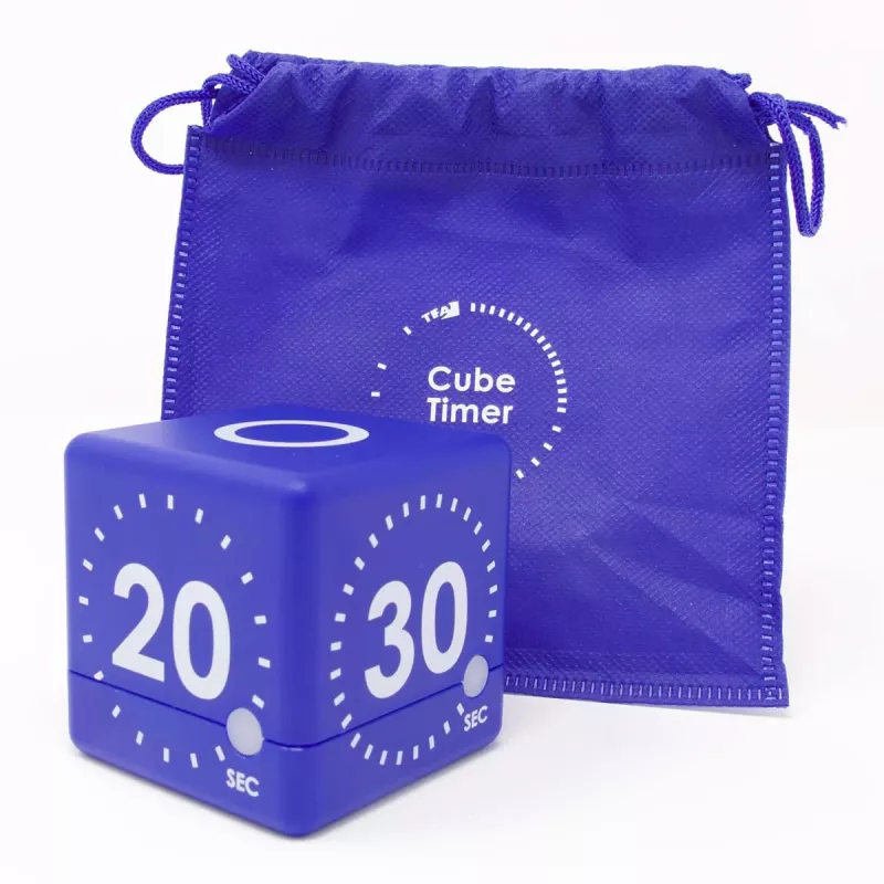 TFA Dostmann Timer CUBE skaitmeninis kubo formos laikmatis, mėlynas 38.2036.06