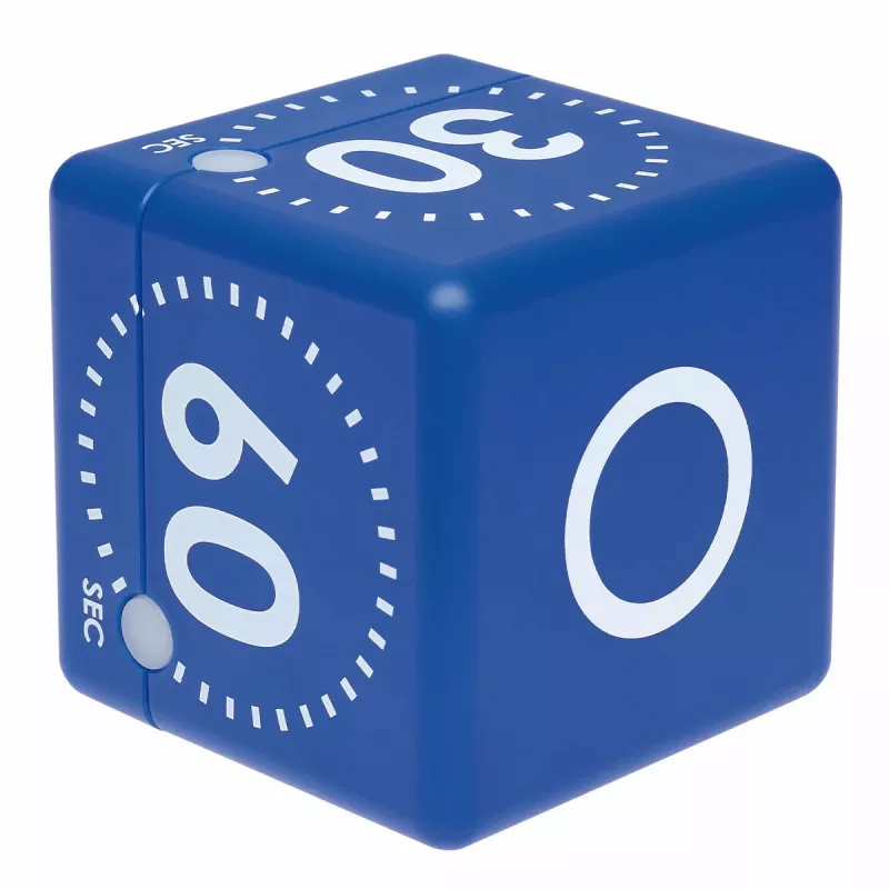 TFA Dostmann Timer CUBE skaitmeninis kubo formos laikmatis, mėlynas 38.2036.06