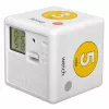 TFA Dostmann Cube Timer skaitmeninis virtuvės laikmatis, baltas/geltonas, atgalinė ir tiesioginė eiga, 99 min 59 sek., LCD, garsinis signalas, 2x AAA komplekte 38.2041.07