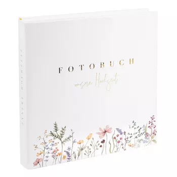 Goldbuch Blütenliebe 30x31 vestuvinis fotoalbumas, 60 baltų lapų, gėlėmis puoštas viršelis 08 044