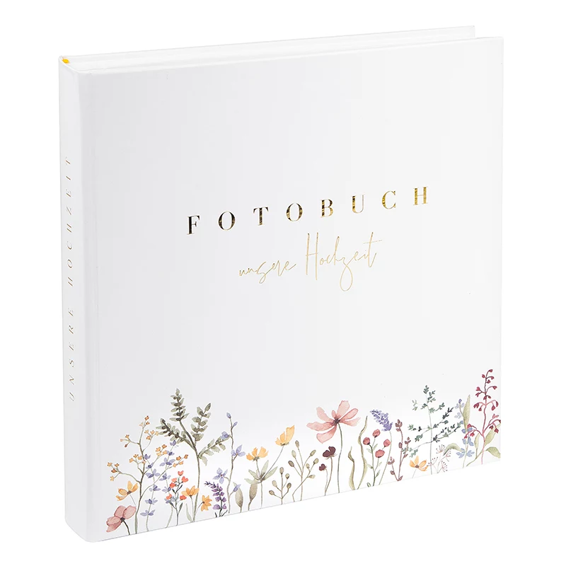 Goldbuch Blütenliebe 30x31 vestuvinis fotoalbumas, 60 baltų lapų, gėlėmis puoštas viršelis 08 044