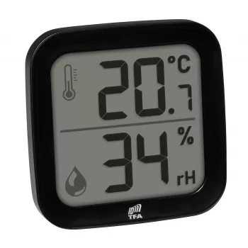 TFA Dostmann 30.3908.01 ID-A0 vidinis belaidis termo-drėgmės jutiklis, 868 MHz, temperatūra -10 iki +60°C, drėgmė 1-99% RH