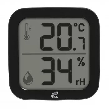 TFA Dostmann 30.3908.01 ID-A0 vidinis belaidis termo-drėgmės jutiklis, 868 MHz, temperatūra -10 iki +60°C, drėgmė 1-99% RH