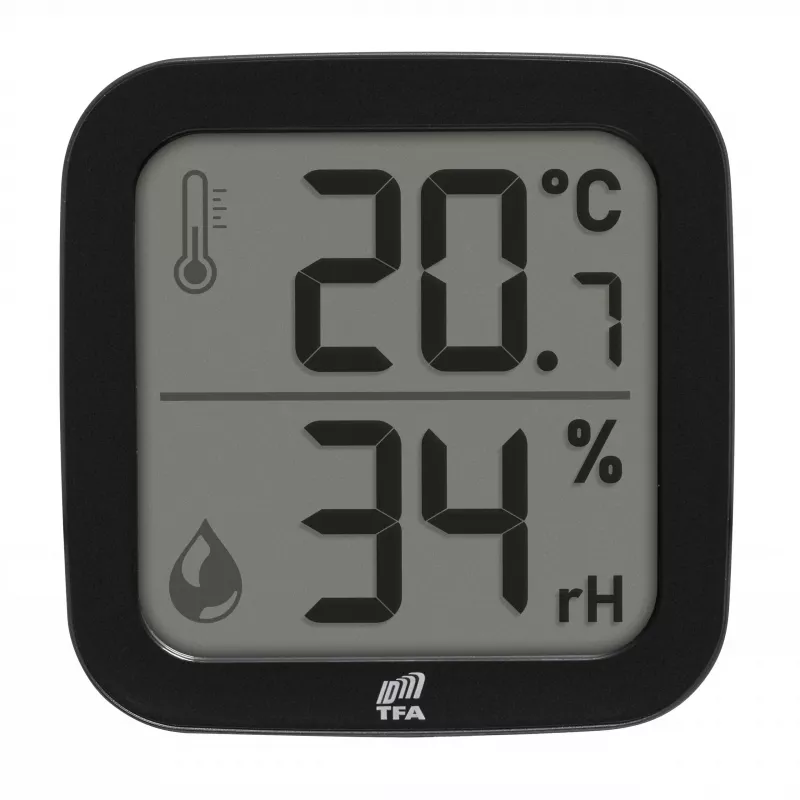 TFA Dostmann 30.3908.01 ID-A0 vidinis belaidis termo-drėgmės jutiklis, 868 MHz, temperatūra -10 iki +60°C, drėgmė 1-99% RH