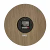 TFA Dostmann 60.3072.23 kvarcinis sieninis laikrodis 298 mm, tamsaus medžio