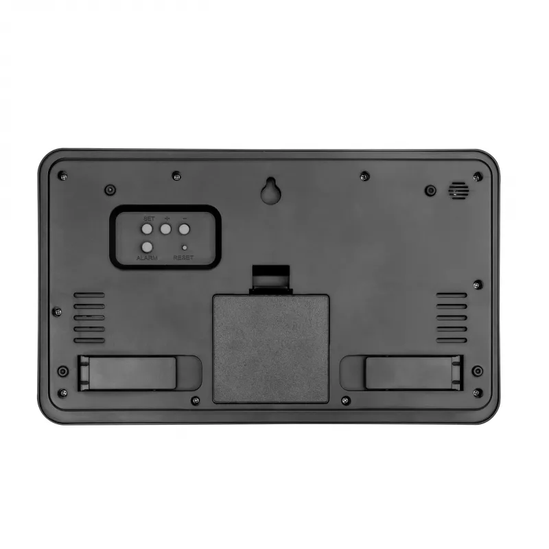 TFA Dostmann 60.3552.01 Radijo bangomis valdomas sieninis laikrodis juodas