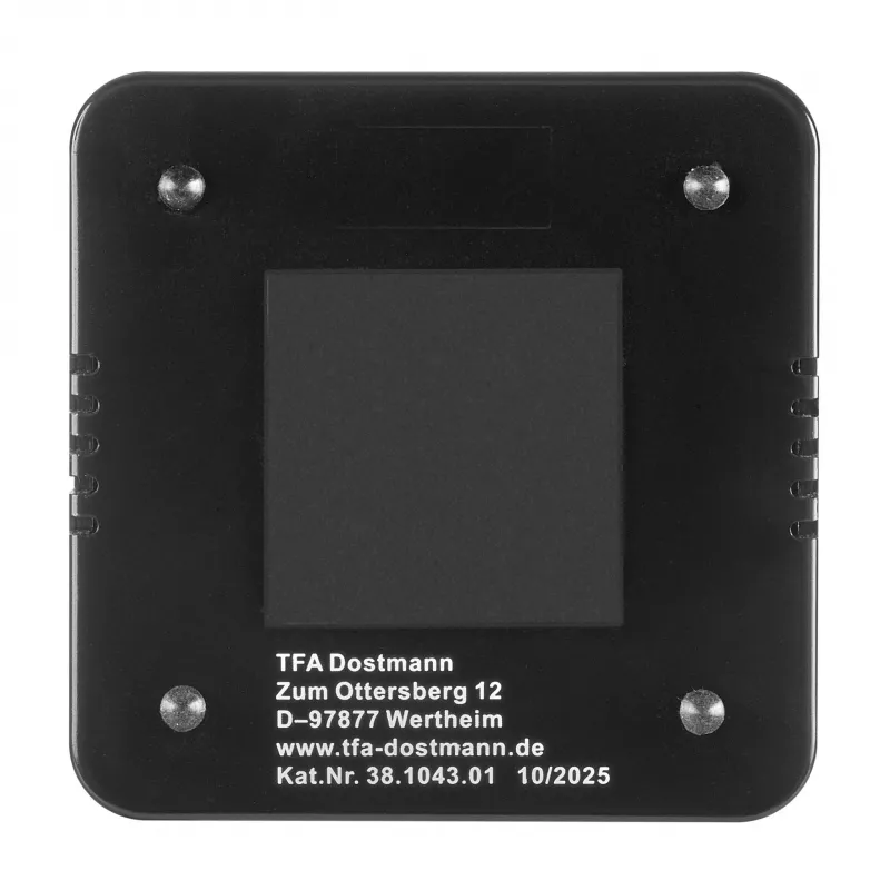 TFA Dostmann mechaninis virtuvės laikmatis juodas 38.1043.01