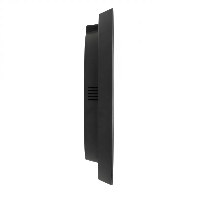 TFA Dostmann 60.3554.10 Radiovaldymo sieninis laikrodis 320 mm antracito spalvos, tylusis mechanizmas
