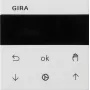 Gira System 55 žaliuzių/rolėtų laiko relė su ekranu, Pure White Glossy 536627