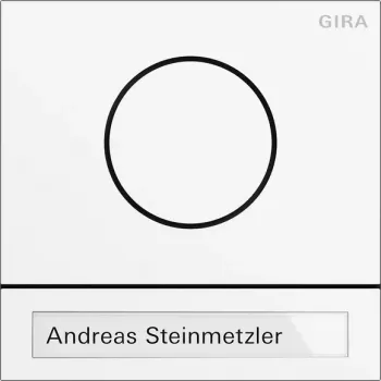 Gira System 106 tuščias modulis Traffic White lakuotas 5565902