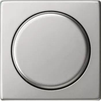 Gira System 55 dangtelis su sukimosi rankenėle dimmeriui ir potenciometrui, nerūdijantis plienas 0650600