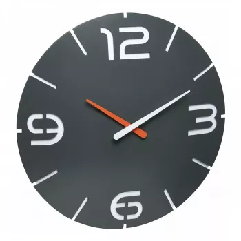 TFA Dostmann Design Radio valdomas sieninis laikrodis Contour, juodas/baltas (60.3536.10)