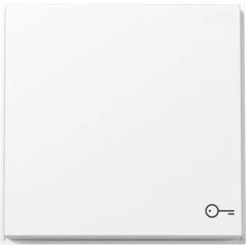 Gira TX44 svirtelė su durų simboliu, Pure White Silk Matte 328766