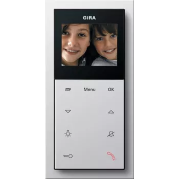Gira 1239112 vaizdo vidaus stotelė AP Plus, paviršinio montavimo, grynai balta
