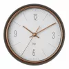 TFA Dostmann 60.3547.10 radijo bangomis valdomas sieninis laikrodis, 22,3 cm, pilkas ir vario spalvos